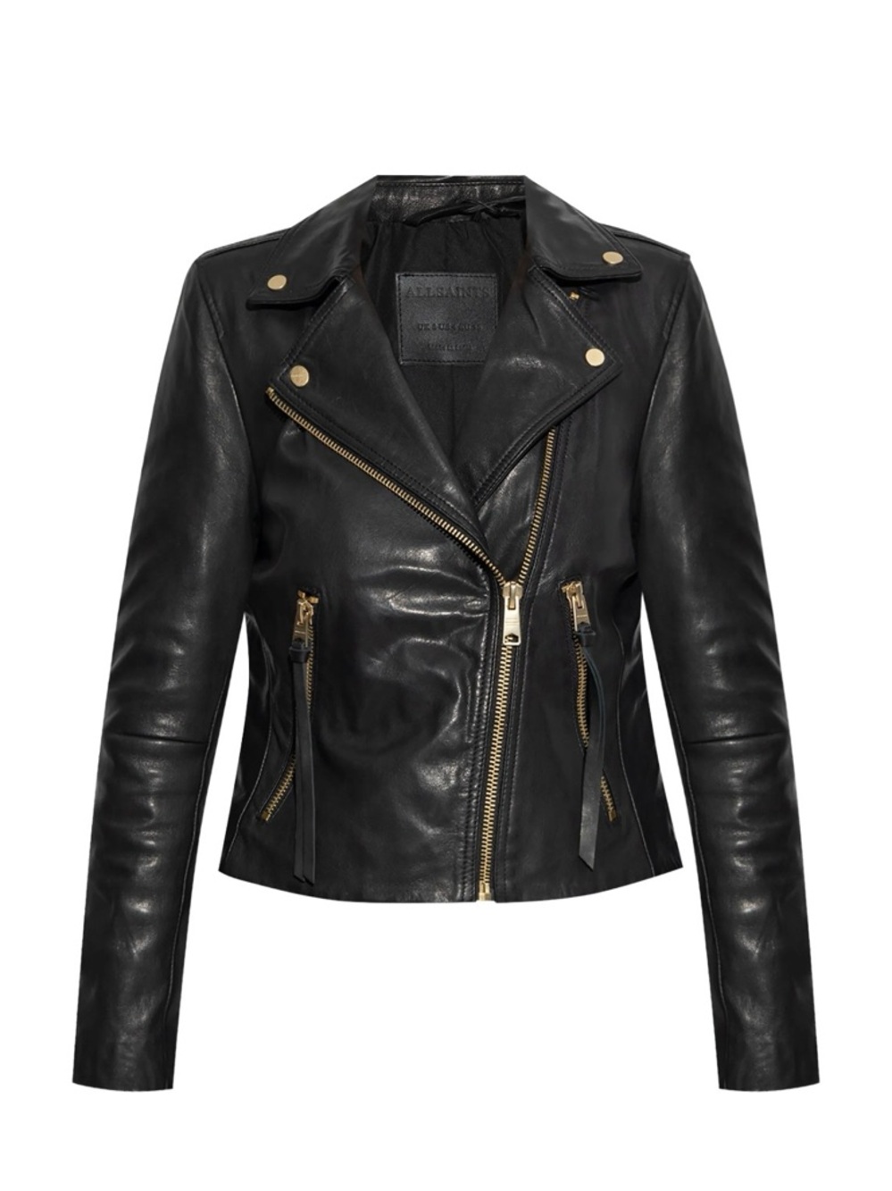 NWOT All Saints Dalby Leather Jacket